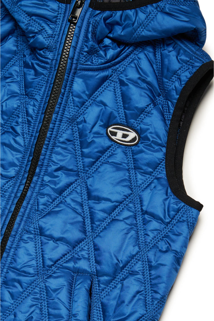 Diesel Kids Lightweight Diamond-Pattern Quilted Vest - 8Y