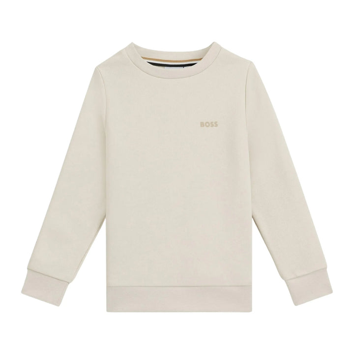 BOSS Junior Kids Fleece Sweater - Vanilla