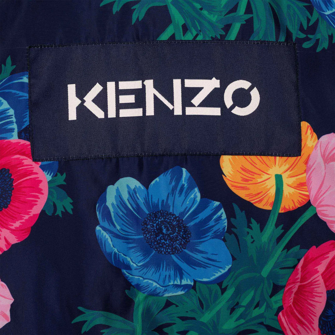 KENZO Kids Girl Short-Sleeved Taffeta Dress - 10Y