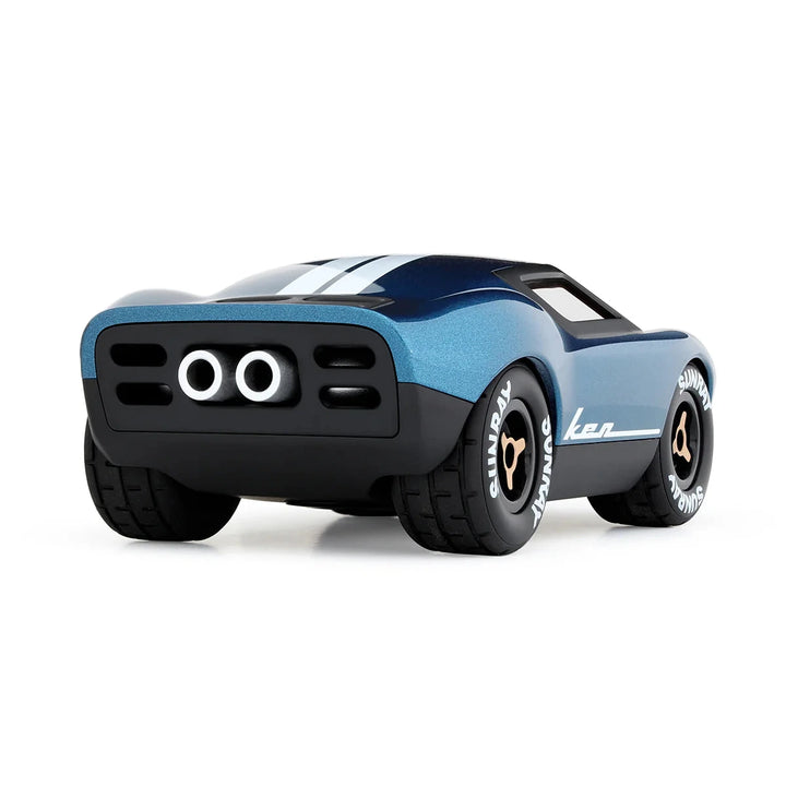 Playforever MINI KEN CASH Racing Car - Blue