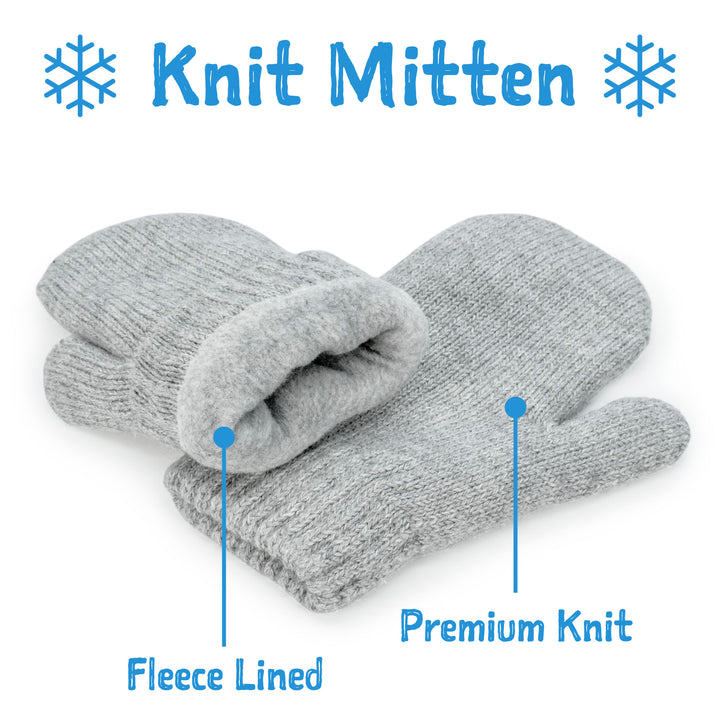>Jan & Jul Kids Cozy Knit Mittens - Wheat Field