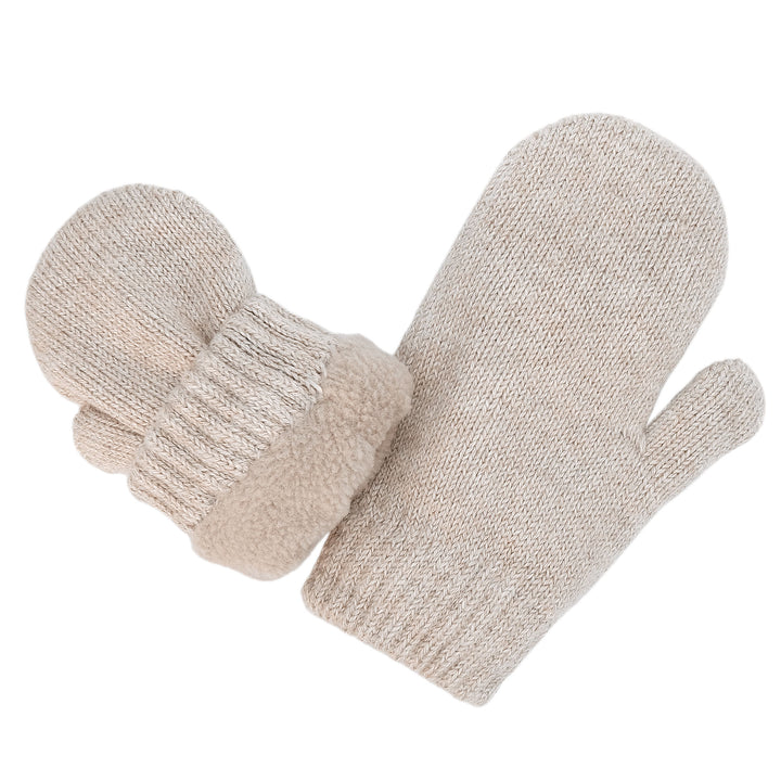 >Jan & Jul Kids Cozy Knit Mittens - Wheat Field