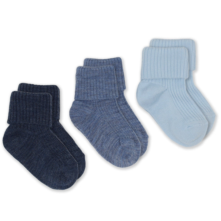 >Woolino Baby and Toddler Wool Socks - Blue