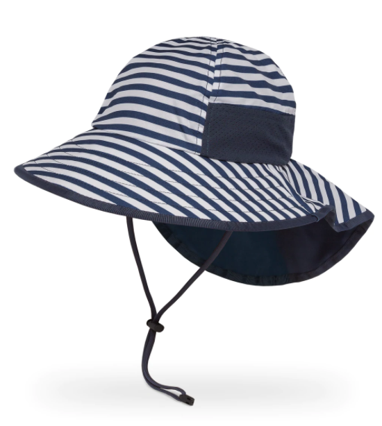 Sunday Afternoons Kids' Play Hat in Navy Stripe