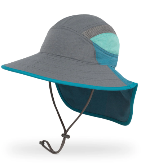 Sunday Afternoon Kids' Ultra Adventure Hat in Cinder/Blue Mountain