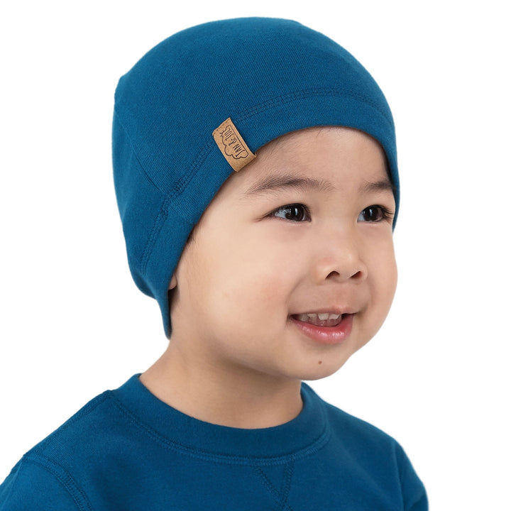 >Jan & Jul Kids Comfy-Fit Thermal Beanie Cap - Deep Blue
