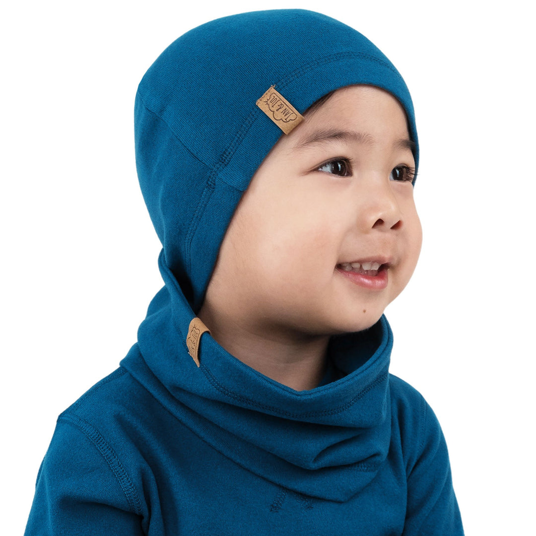 >Jan & Jul Kids Comfy-Fit Thermal Beanie Cap - Deep Blue