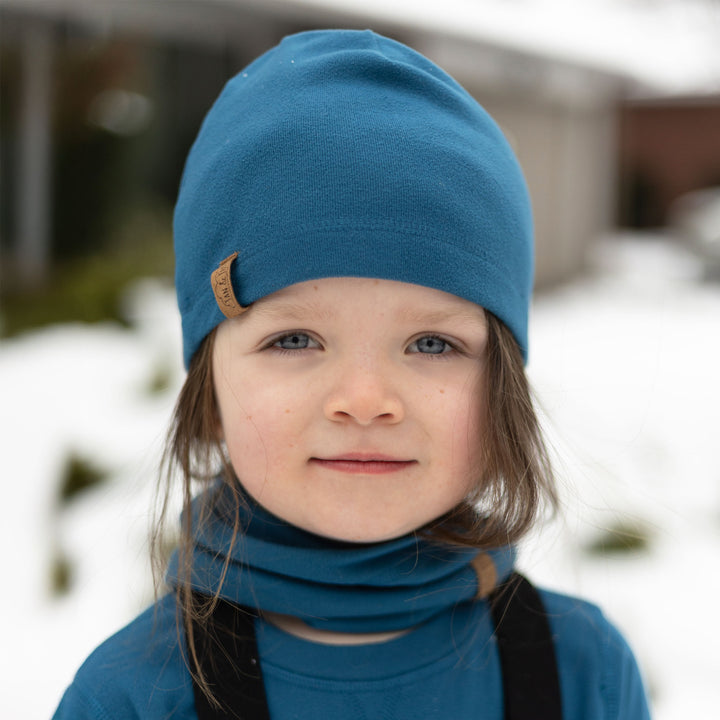 >Jan & Jul Kids Comfy-Fit Thermal Beanie Cap - Deep Blue
