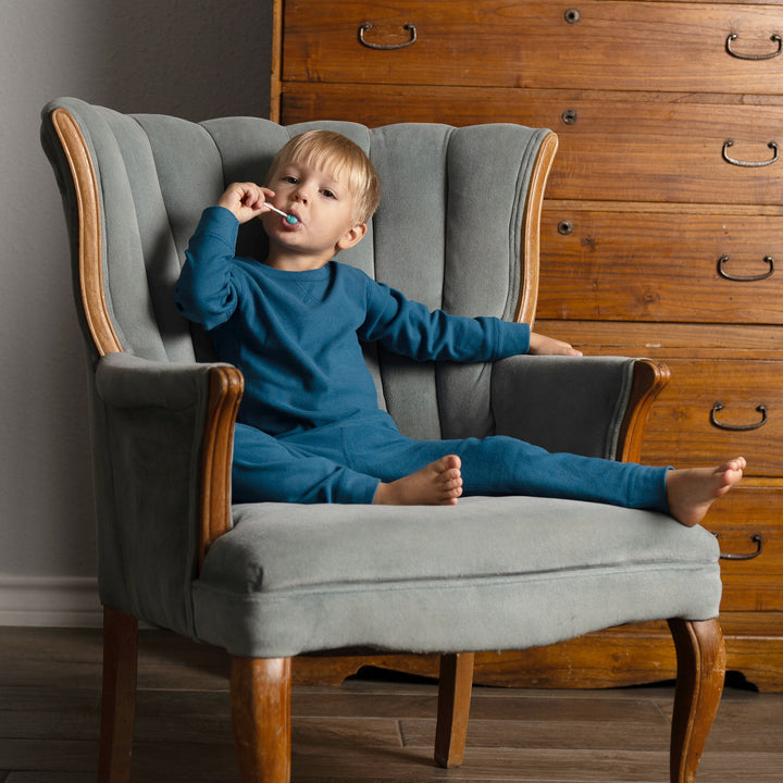 >Jan & Jul Kids Base Layer Pants - Deep Blue