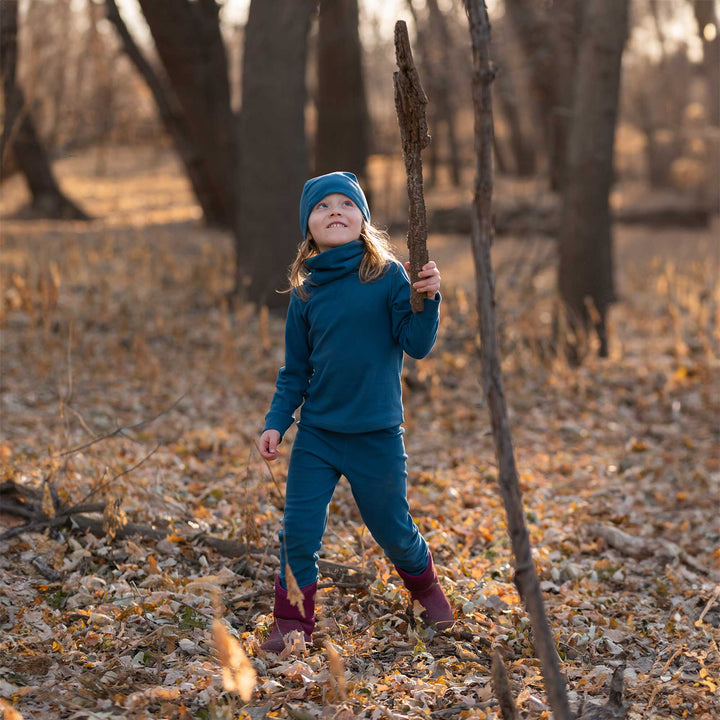 >Jan & Jul Kids Base Layer Tops - Deep Blue