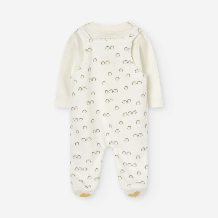 Losan Baby PENGUIN Blouse and Jumpsuit Set - Newborn