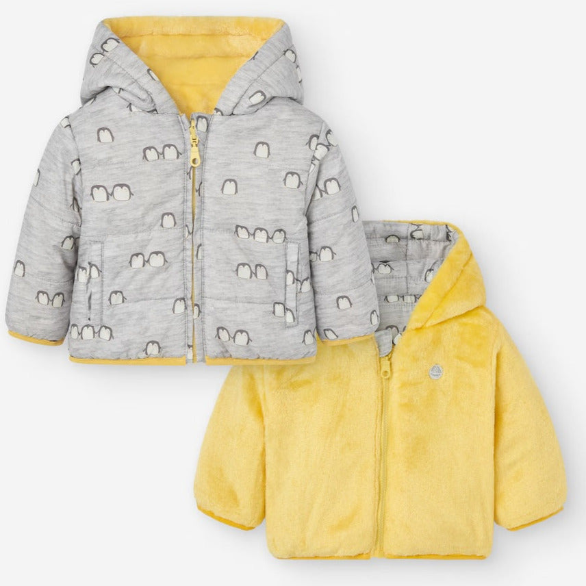 Losan Kids Baby PENGUIN Puffer Ice Melange Jacket - Newborn