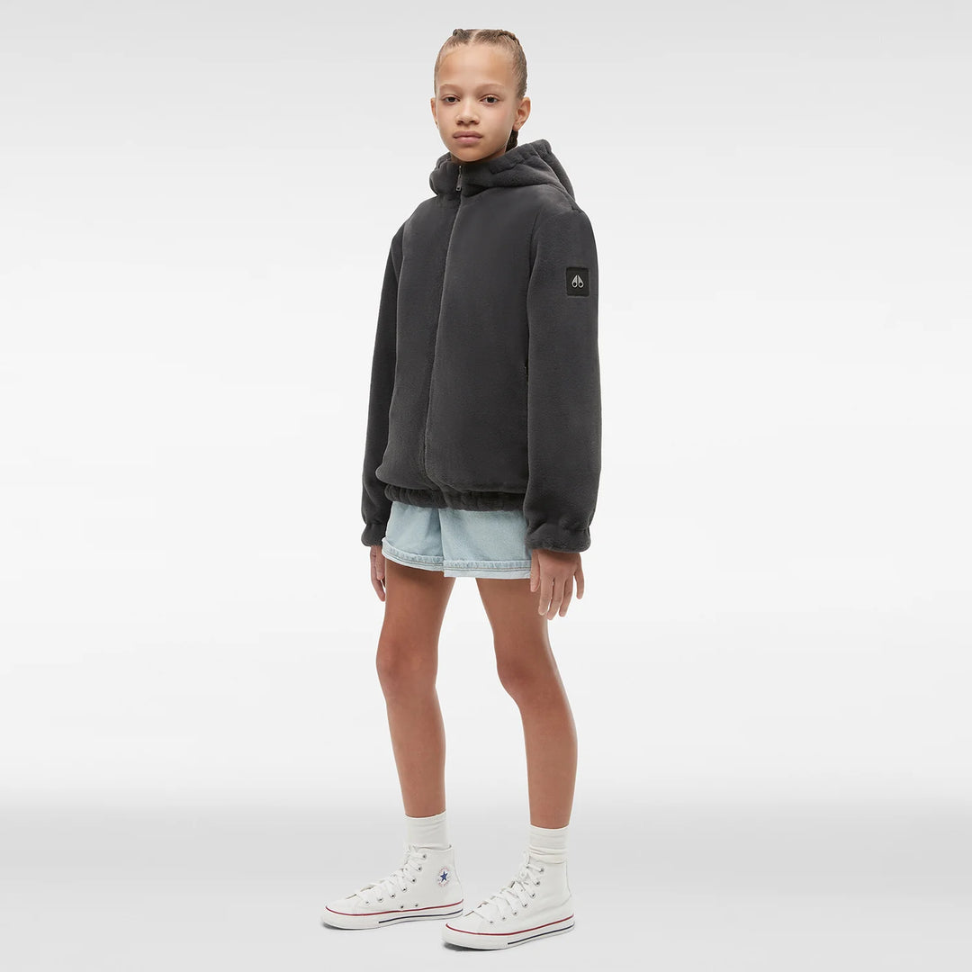 Moose Knuckles Kids Simcoe Reversible Bunny Jacket - Metallic Silver