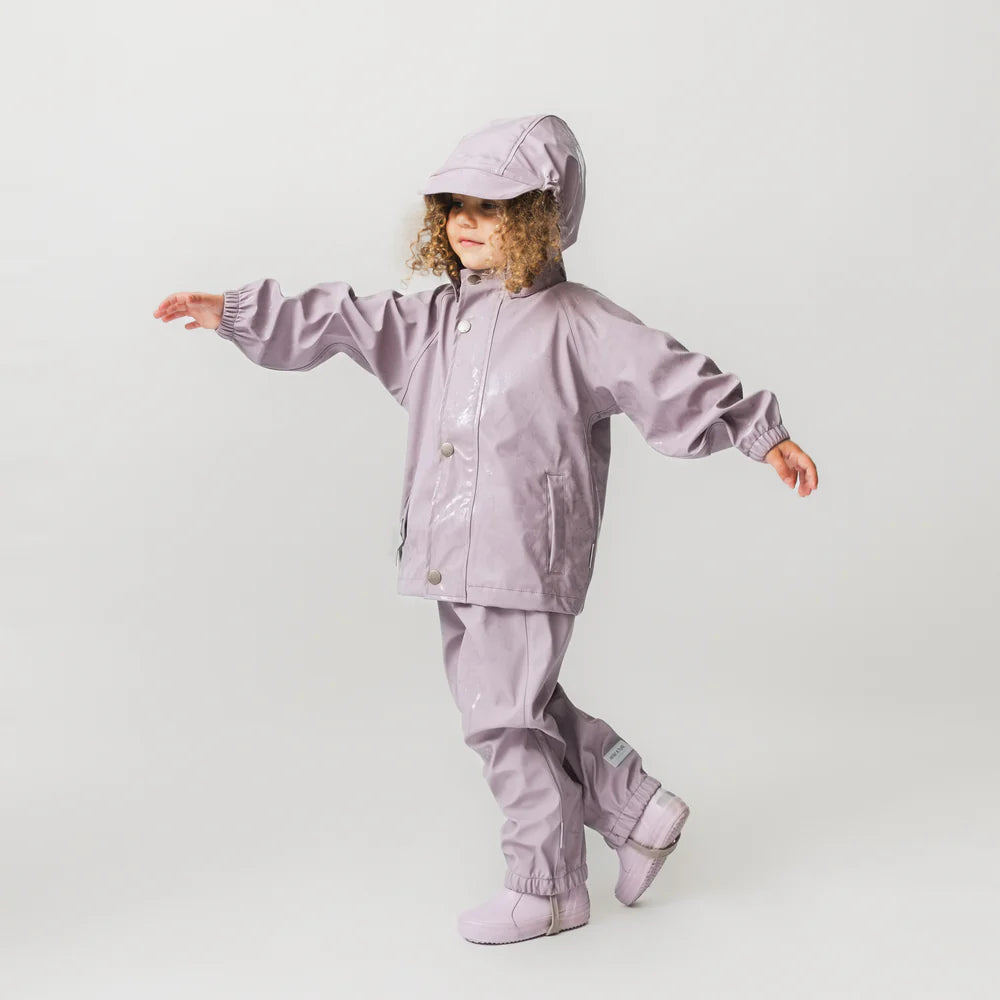 MINI A TURE Kids MATREINAR Rain Set - Quail Purple