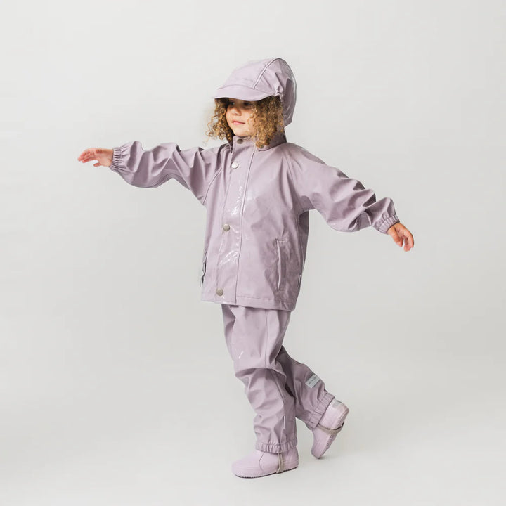 MINI A TURE Kids MATREINAR Rain Set - Quail Purple