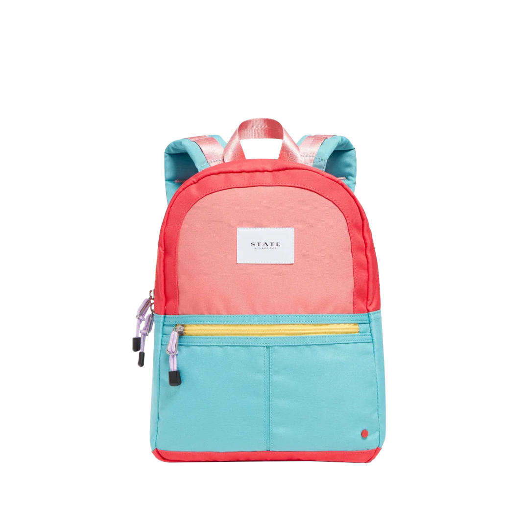 State Bags Kane Kids Mini Backpack in Pink Mint Mom Loves Me Children Boutique