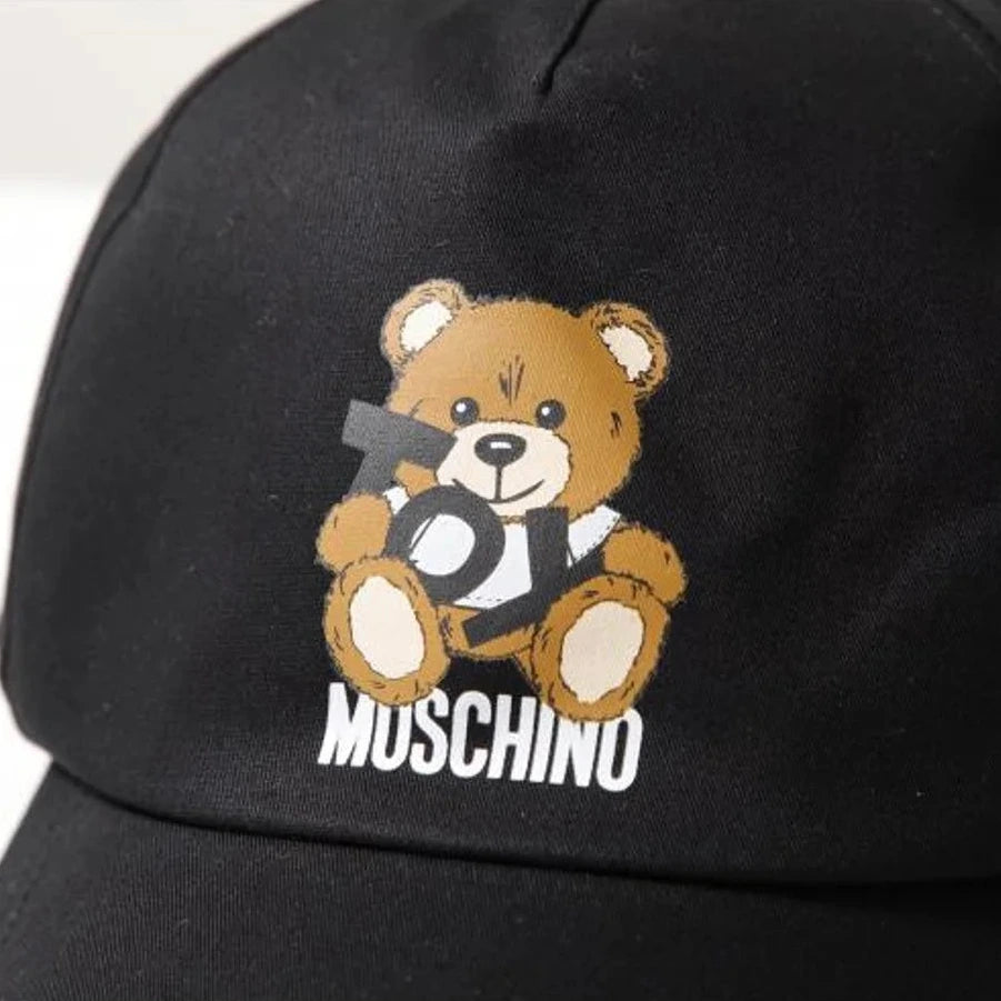 Moschino Kids Teddy-logo-print Cotton Cap