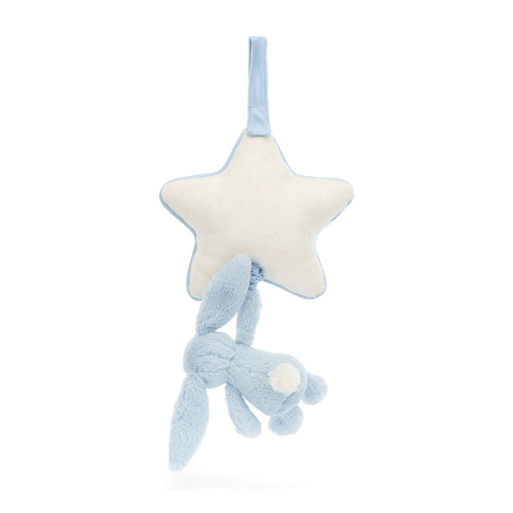 Jellycat Baby Musical Pull - Bashful Blue Bunny 11.8in x 7.9in x 2.4in