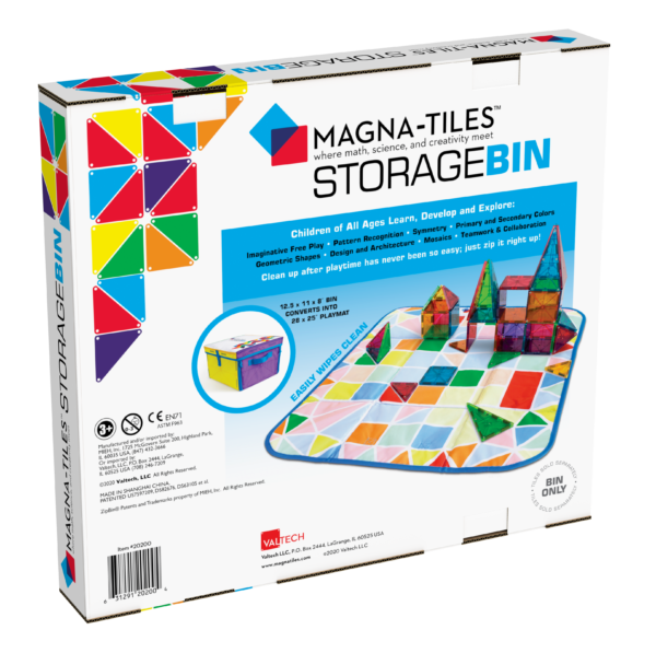 Magna-Tiles Storage Bin & Interactive Play-mat