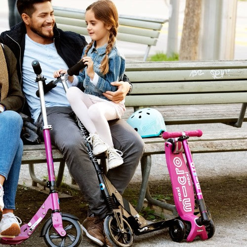 Micro Kids Maxi Deluxe Foldable LED Scooter - Purple
