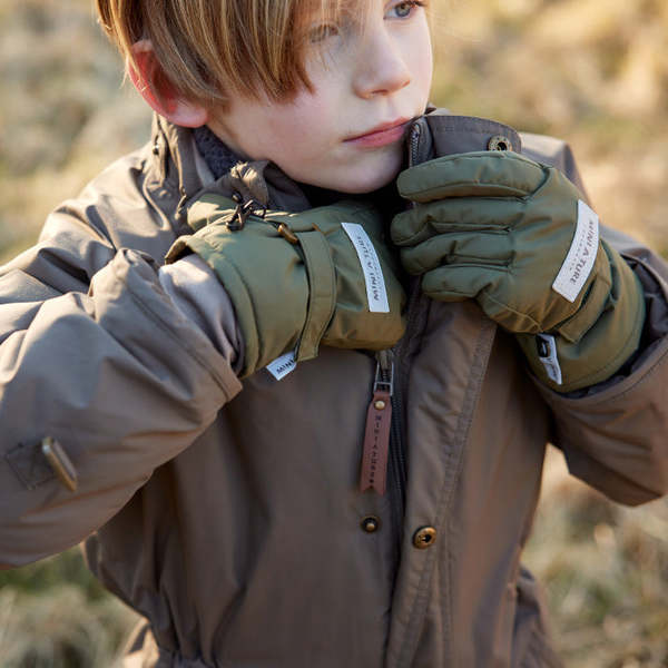 MINI A TURE Kids MATCELIO Gloves - Capers Green