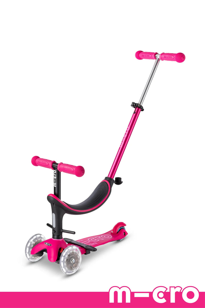 Micro Kids Mini2Grow LED Scooter - Pink [Ages 1-6]