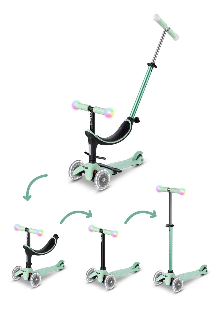 Micro Kids Mini2Grow LED Scooter - Mint [Ages 1-6]