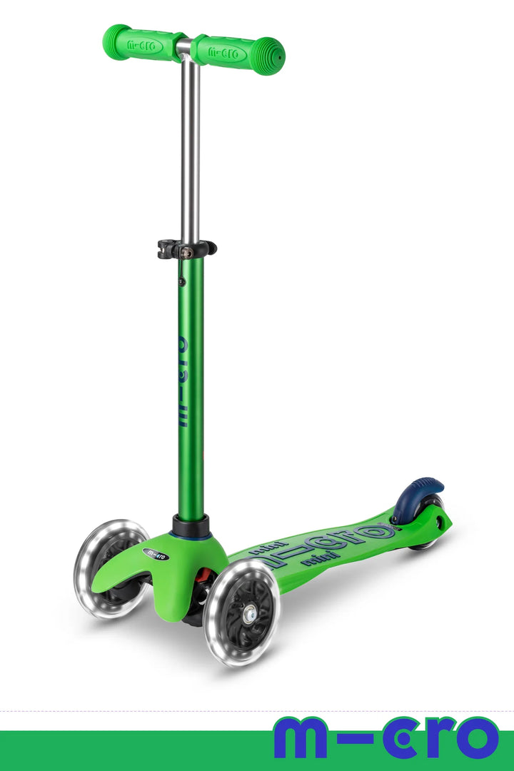 Micro Kids Mini Deluxe Led Scooter - Green/Blue [Ages 2-5]