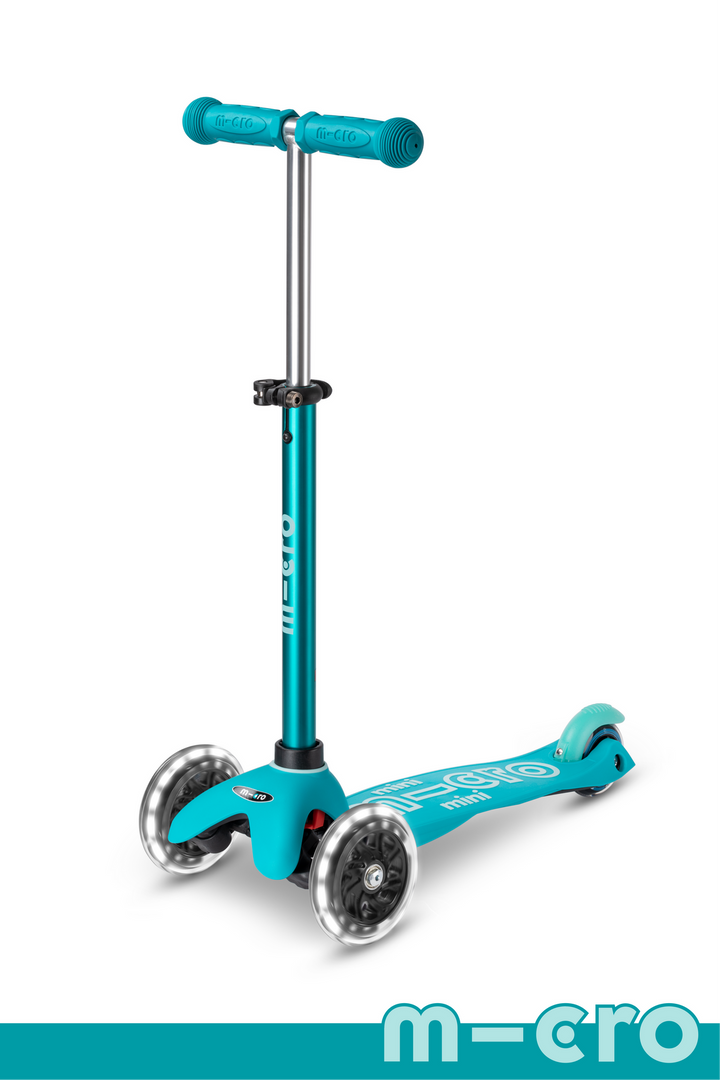 Micro Kids Mini Deluxe Led Scooter - Aqua [Ages 2-5]