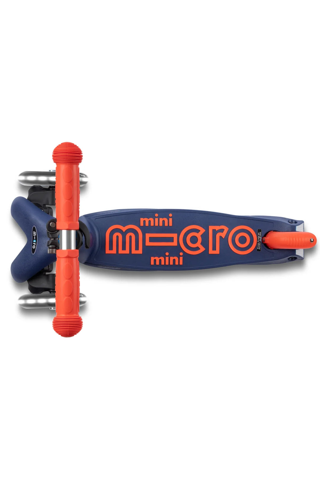 Micro Kids Mini Foldable LED Scooter - Navy Blue/Orange [Ages 2-5]