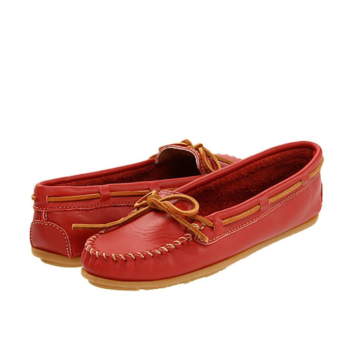 Minnetonka Moccasins Women's Moosehide Leather Shoes [Displayed Items, Never Worn]