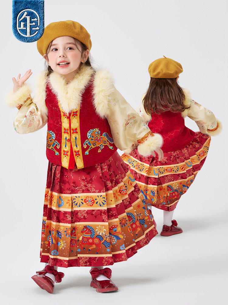 >Nian 年衣 利马如意汉服套装 - 年衣红