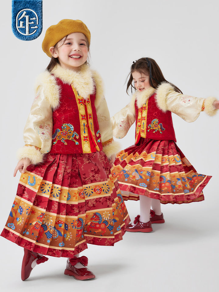 >Nian 年衣 利马如意汉服套装 - 年衣红