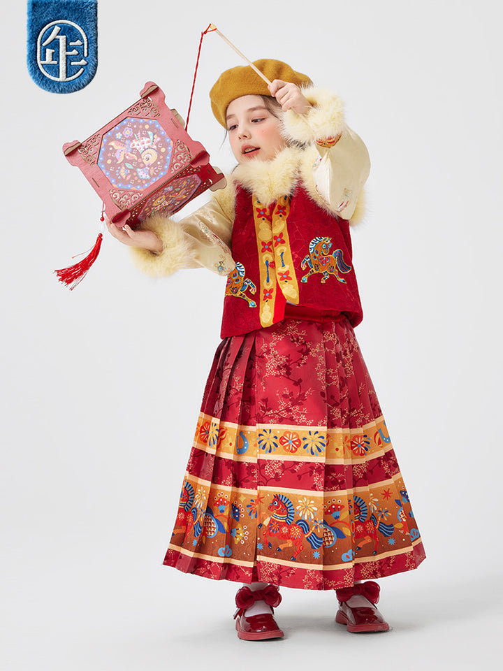 >Nian 年衣 利马如意汉服套装 - 年衣红