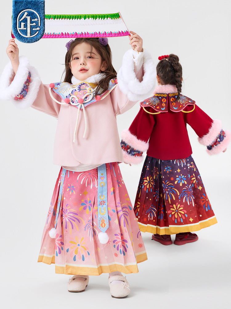 >Nian 年衣 盛世跃马汉服套装 - 年衣红