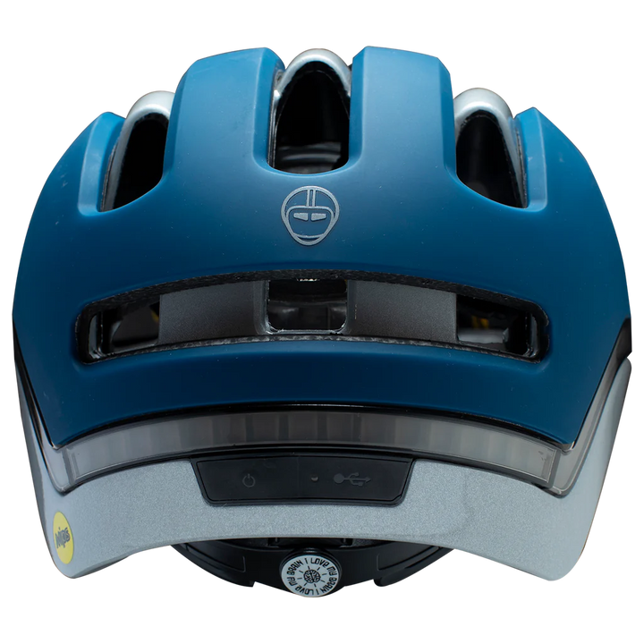 Nutcase Vio Navy Matte Helmet w/MIPS & LED Light (VIO COMMUTE)