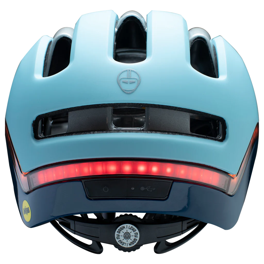 Nutcase Vio Sky Matte Helmet w/MIPS & LED Light (VIO COMMUTE)