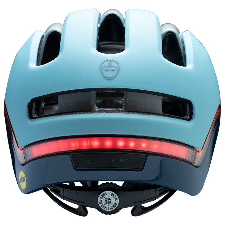 Nutcase Vio Sky Matte Helmet w/MIPS & LED Light (VIO COMMUTE)