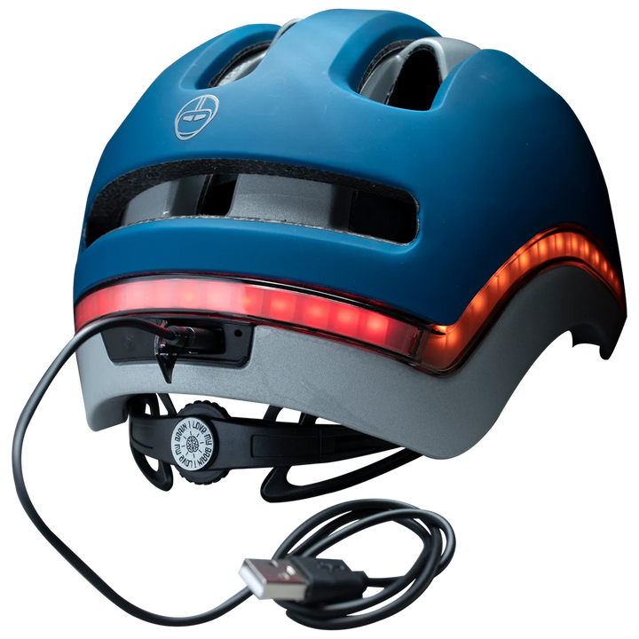 Nutcase Vio Navy Matte Helmet w/MIPS & LED Light (VIO COMMUTE)