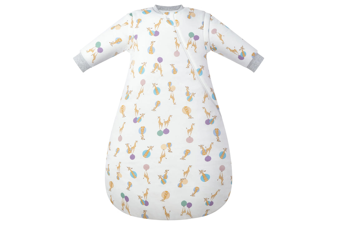 Nest Designs Baby 3.5 TOG Organic Cotton Long Sleeve Sleep Bag - Giraffe Shapes