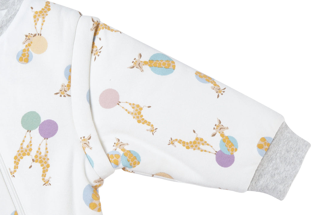 Nest Designs Baby 3.5 TOG Organic Cotton Long Sleeve Sleep Bag - Giraffe Shapes