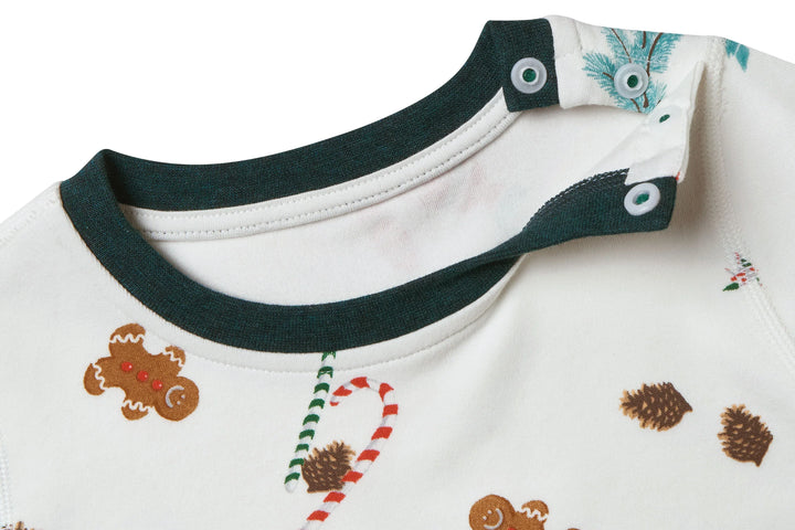 Nest Designs Kids Organic Cotton Long Sleeve PJ Set - Christmas Day!