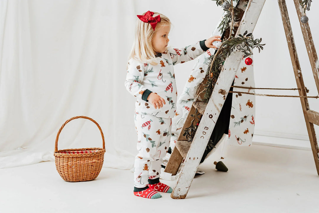 Nest Designs Kids Organic Cotton Long Sleeve PJ Set - Christmas Day!