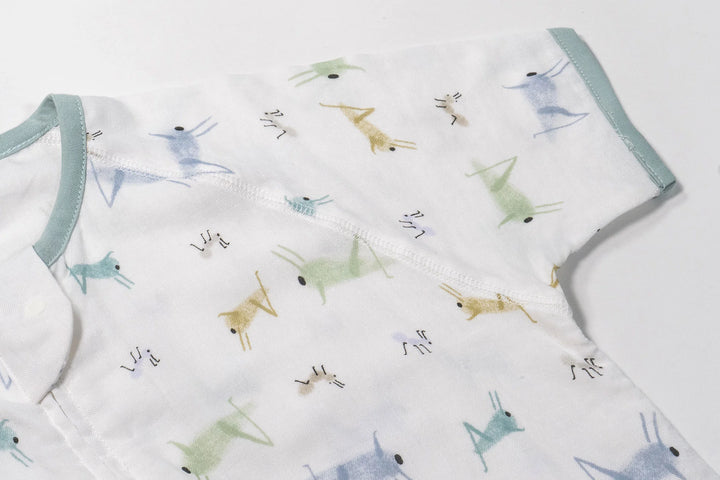 Nest Designs Baby 0.25 TOG Bamboo Silk Short Sleeve Sleep Bag - The Ant & The Grasshopper