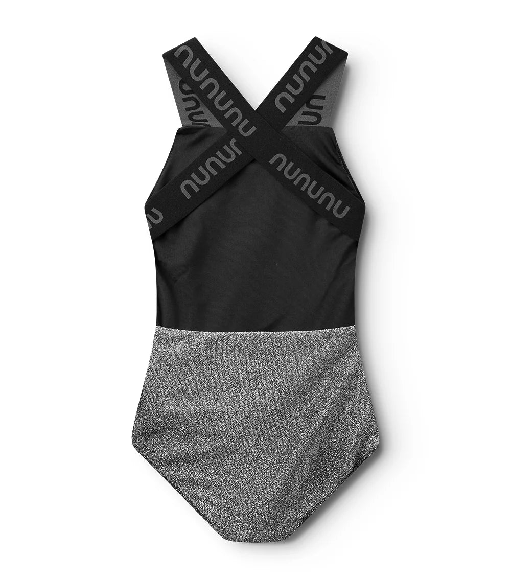 NUNUNU SPORTY SWIMSUIT - SPRINKLED SILVER