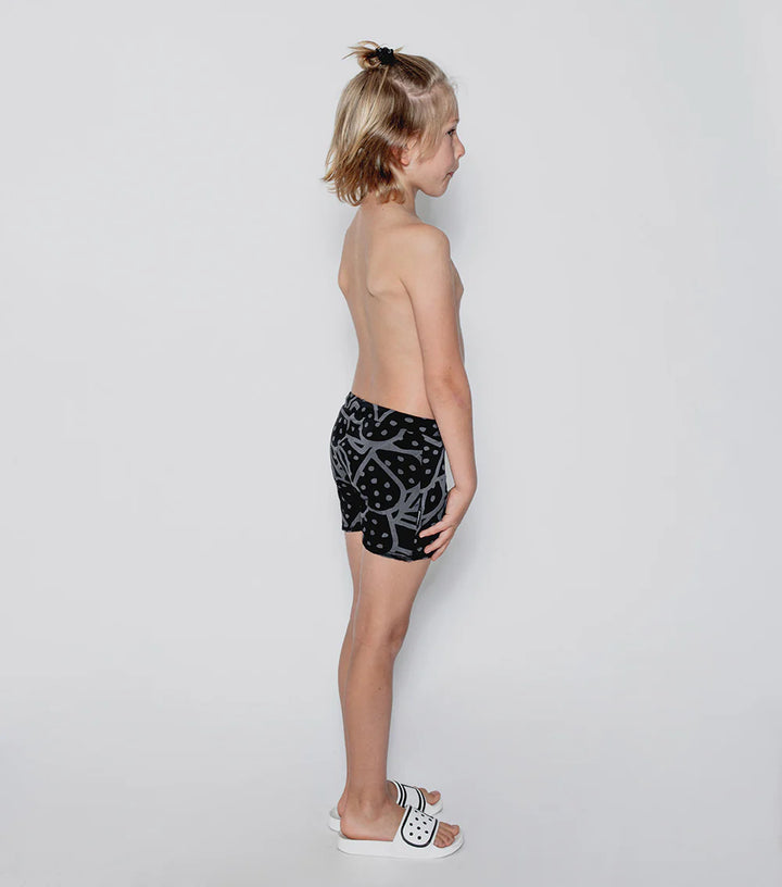 Nununu Kids Boy's BANDAID Swim Shorts - BLACK