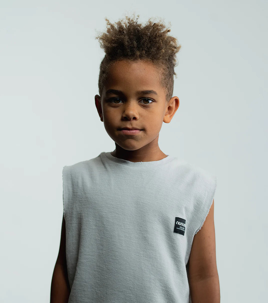 Nununu Kids Chill Sleeveless Shirt - Ice Grey