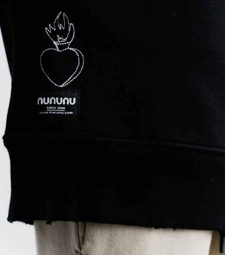 Nununu Kids ALL INKED Heavy Sweatshirt in Black