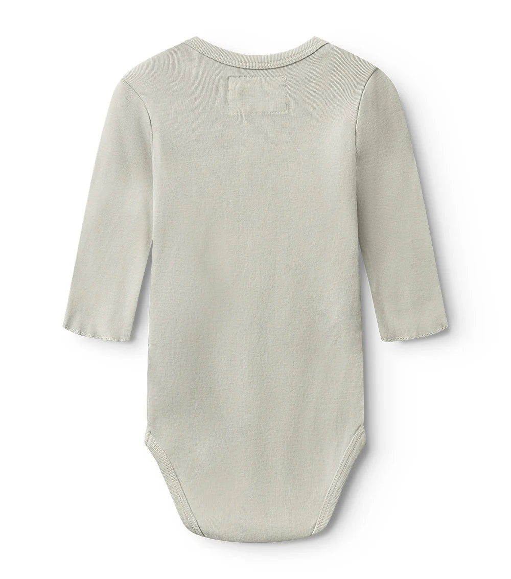 Nununu Baby ONE WAY Onesie - Smokey Grey