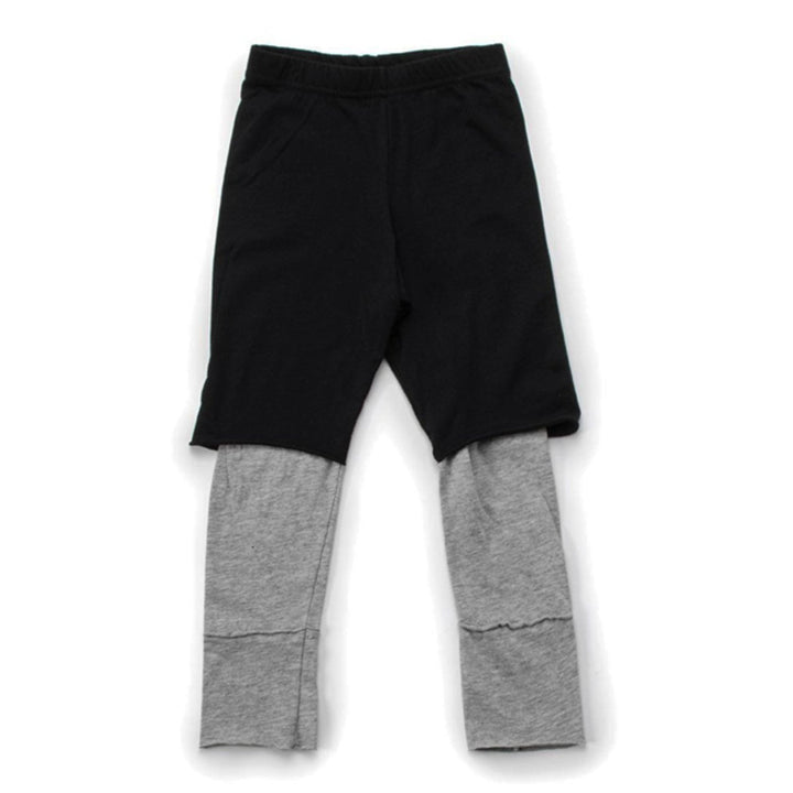 Nununu Kids One ON One Leggings - Black/Heather Grey